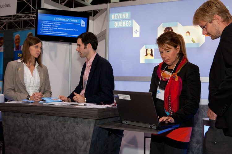 Salons - 01 - La participation de Revenu Québec à un salon