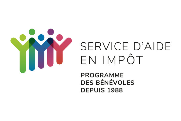 Service d'aide en impôt – Programme des bénévoles - Le logo du Programme des bénévoles