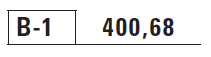 B-1 : 400,68